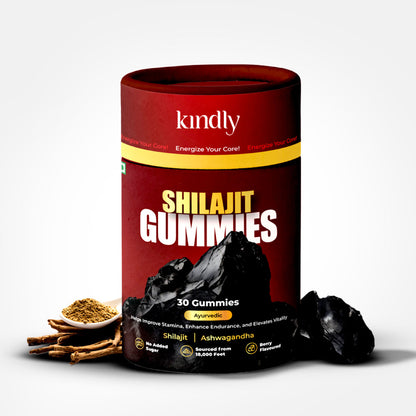 Pure Himalayan Shilajit Gummies | No Added Sugar | Berry Flavoured