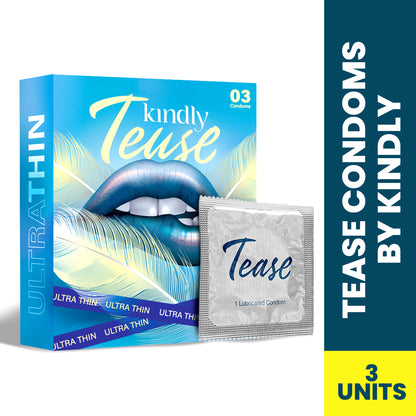 Tease Condoms- Classic Ultra Thin - Pack of 3